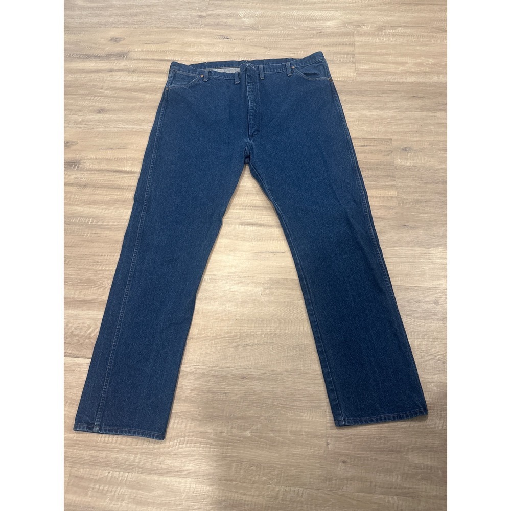 Wrangler Mens 13MWZ Denim Jeans 50x34 Cotton Straight 80's Classic Western VTG